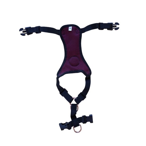 Dog Harness XS Adjustable Padding Paw Print Back Leash Clip - Picture 9 of 10